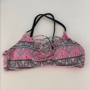 multi colored bikini top